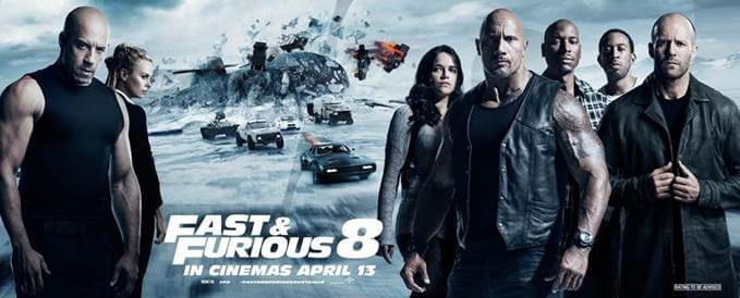 Fast & Furious 8 Is The No. 1 Film World Wide!