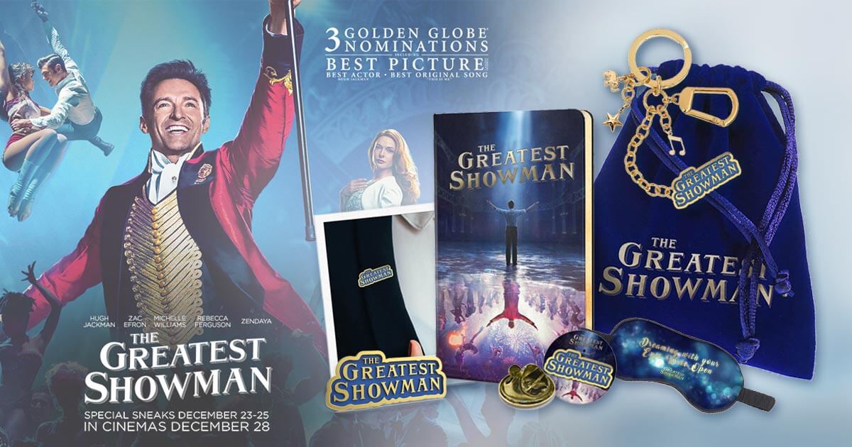 [Closed] Win Limited Edition 'The Greatest Showman' Movie Premiums