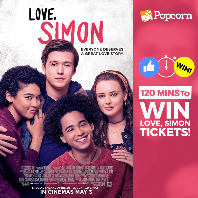 [CLOSED] 120 MIN FLASH GIVEAWAY: 'Love, Simon' Exclusive Preview Tickets
