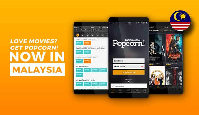 Singapore's Leading All-In-One Movie App 'Popcorn' Is Now In Malaysia!