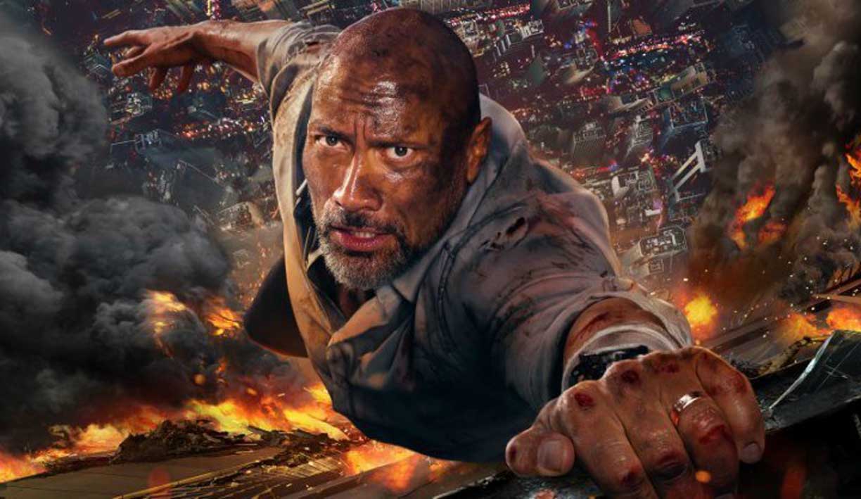 Terrorists Are No Match For Dwayne Johnson In The New Fiery Trailer For 'Skyscraper'