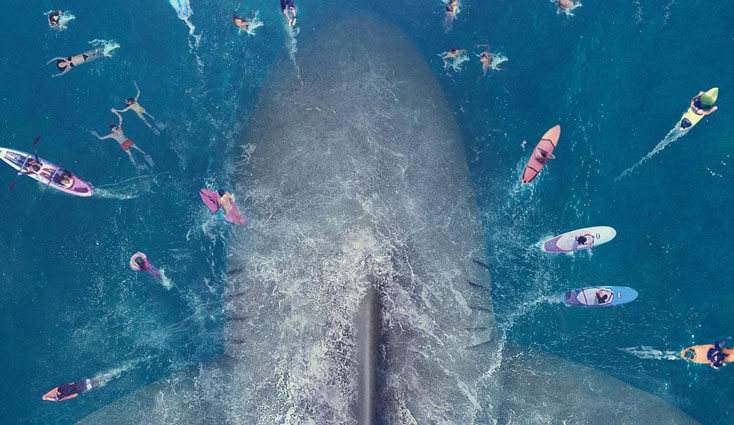 This New Cool Featurette For 'The Meg' Reveals Just How Big Their Giant Shark Is