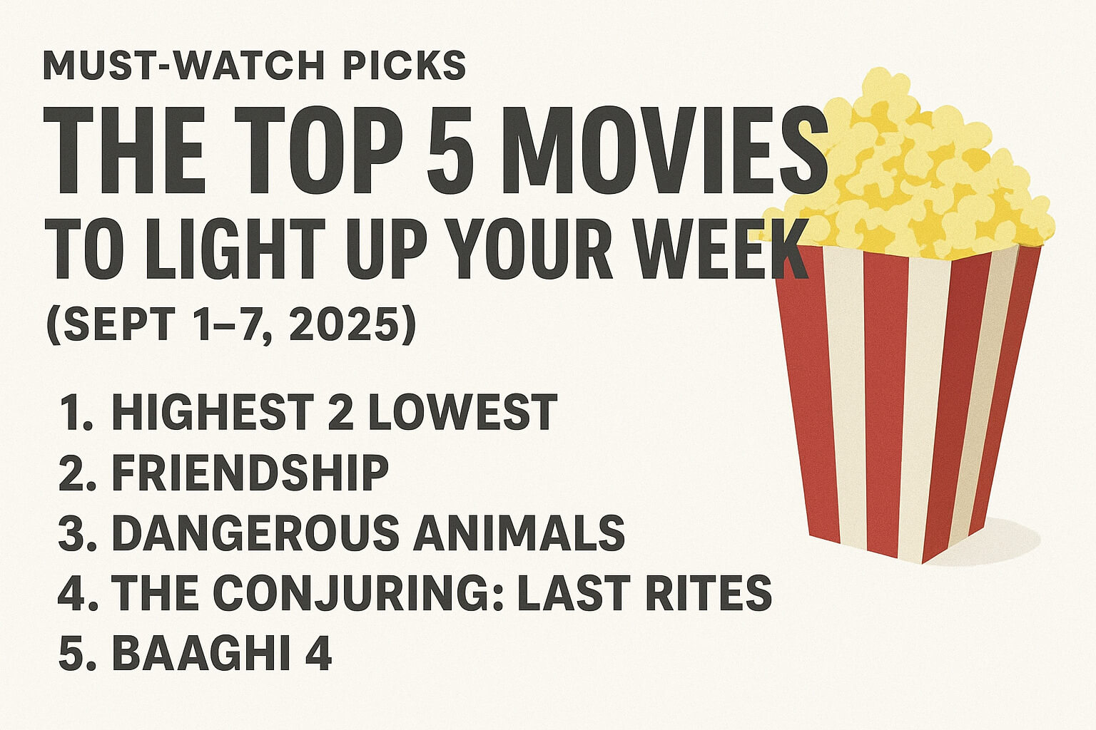 Must-Watch Picks: The Top 5 Movies to Light Up Your Week