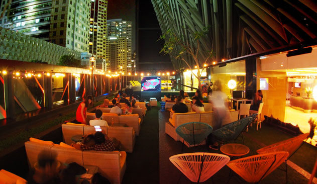 Popcorn Pop-Up Cinema Bar Canary